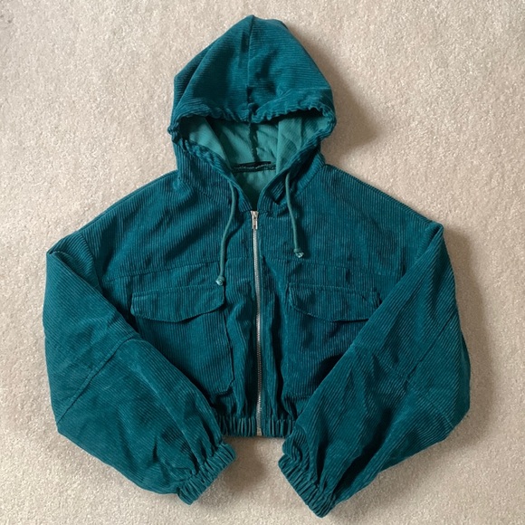 Corduroy Cropped Jacket - Picture 1 of 6